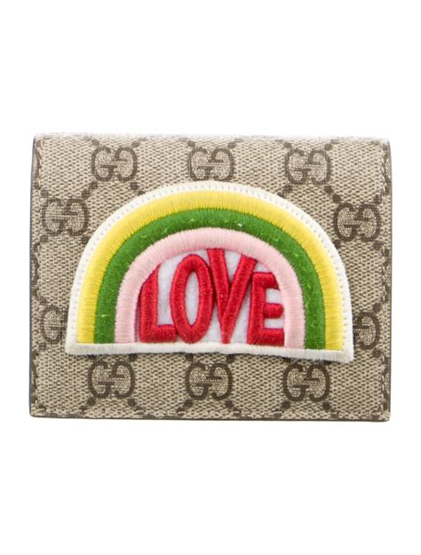 Love Rainbow GG Supreme Compact Wallet 